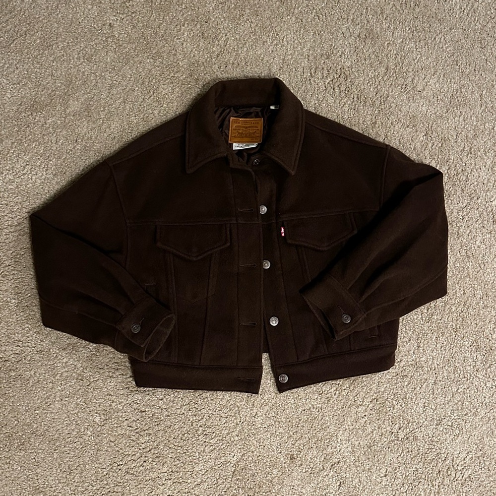 Levi’s wool blend short jacket
